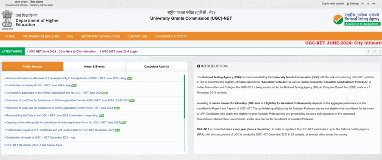 How to Download UGC NET June 2024 Examination City Slip 